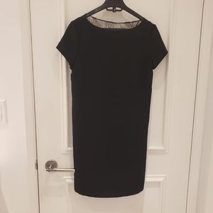 Zara black dress with lace on the back